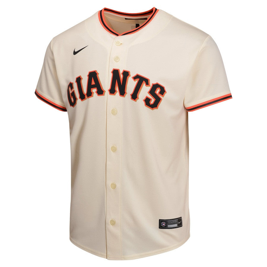 Mike Yastrzemski 5 San Francisco Giants Home Game Player YOUTH Jersey - Cream