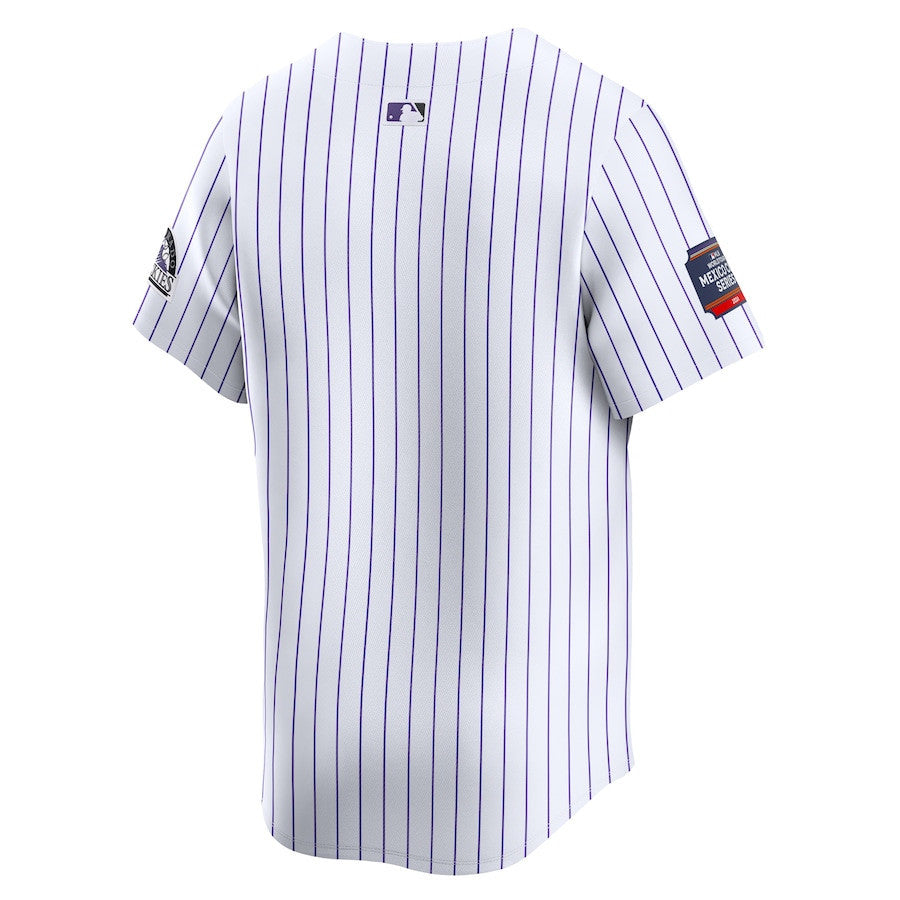 Colorado Rockies 2024 MLB World Tour Mexico City Series Home Limited Men Jersey - White