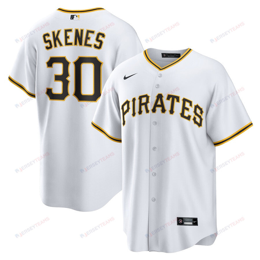 Paul Skenes 30 Pittsburgh Pirates Home Men Jersey - White