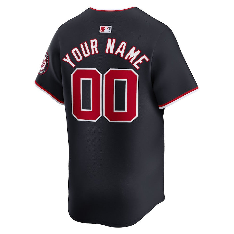 Washington Nationals Alternate Limited Custom Men Jersey - Navy