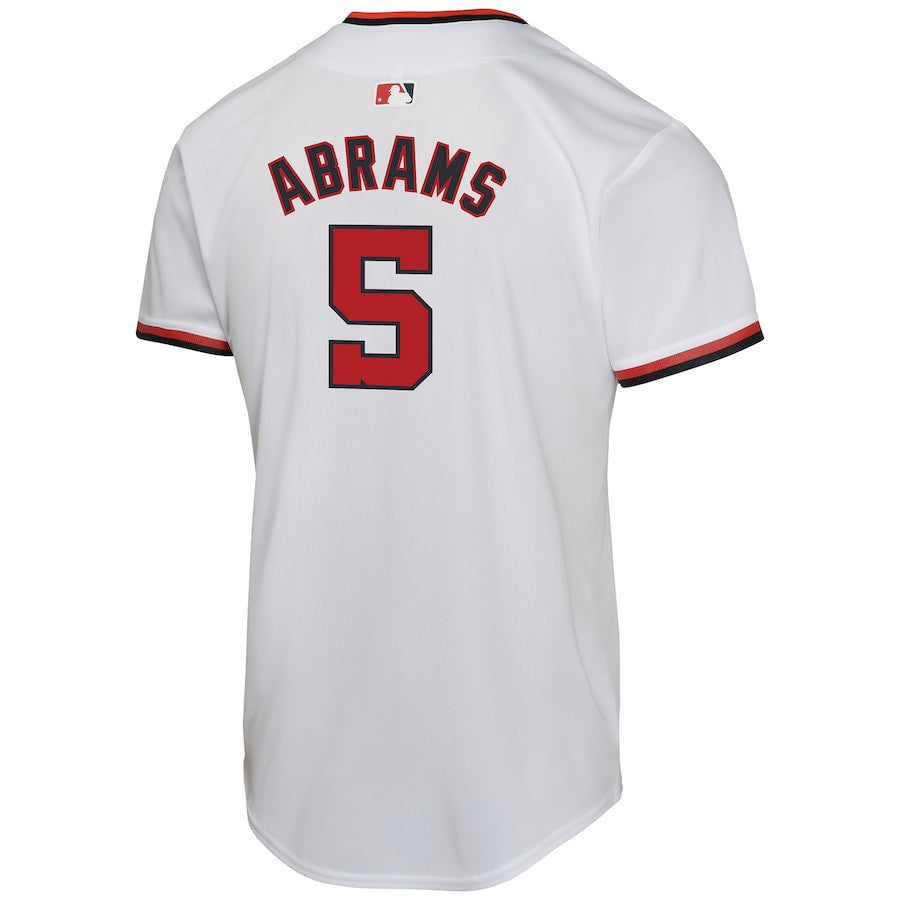 CJ Abrams 5 Washington Nationals Home Game YOUTH Jersey - White