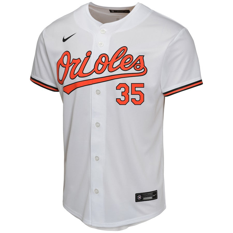 Adley Rutschman 35 Baltimore Orioles Home Game YOUTH Jersey - White