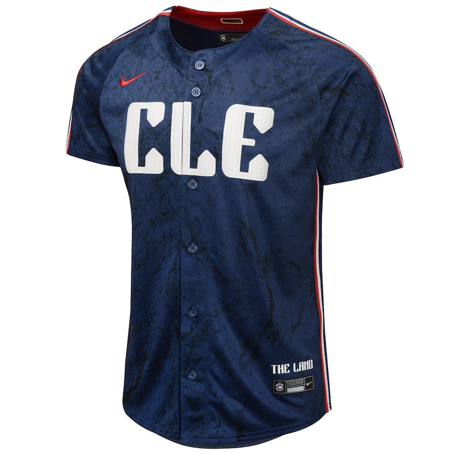 Andres Gimenez 0 Cleveland Guardians 2024 City Connect Limited YOUTH Jersey - Navy