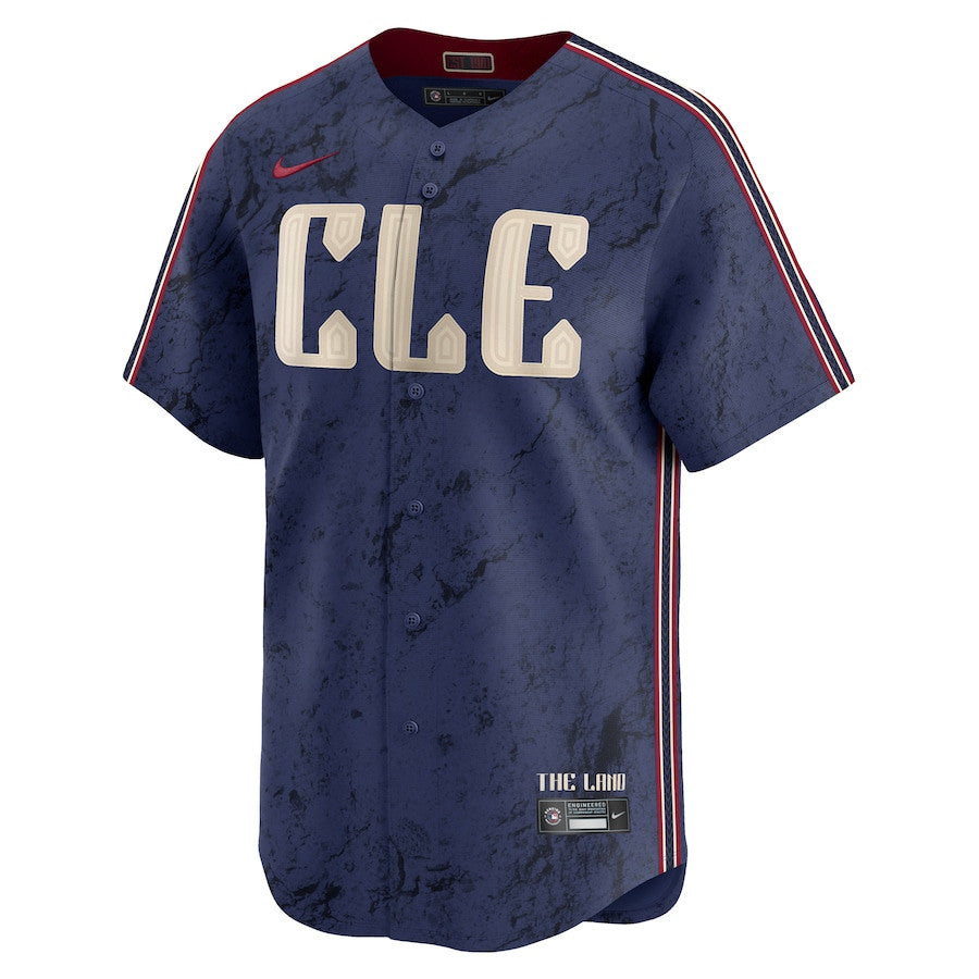 Steven Kwan 38 Cleveland Guardians 2024 City Connect Limited Men Jersey - Navy