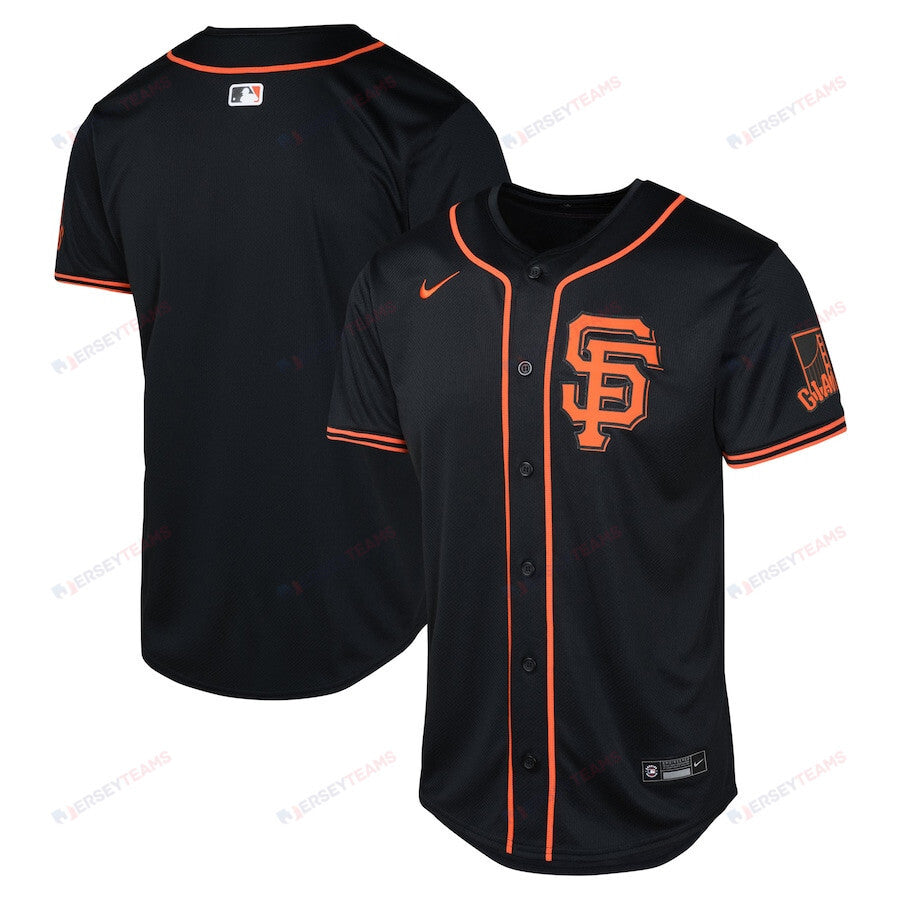 San Francisco Giants Alternate Limited YOUTH Jersey - Black