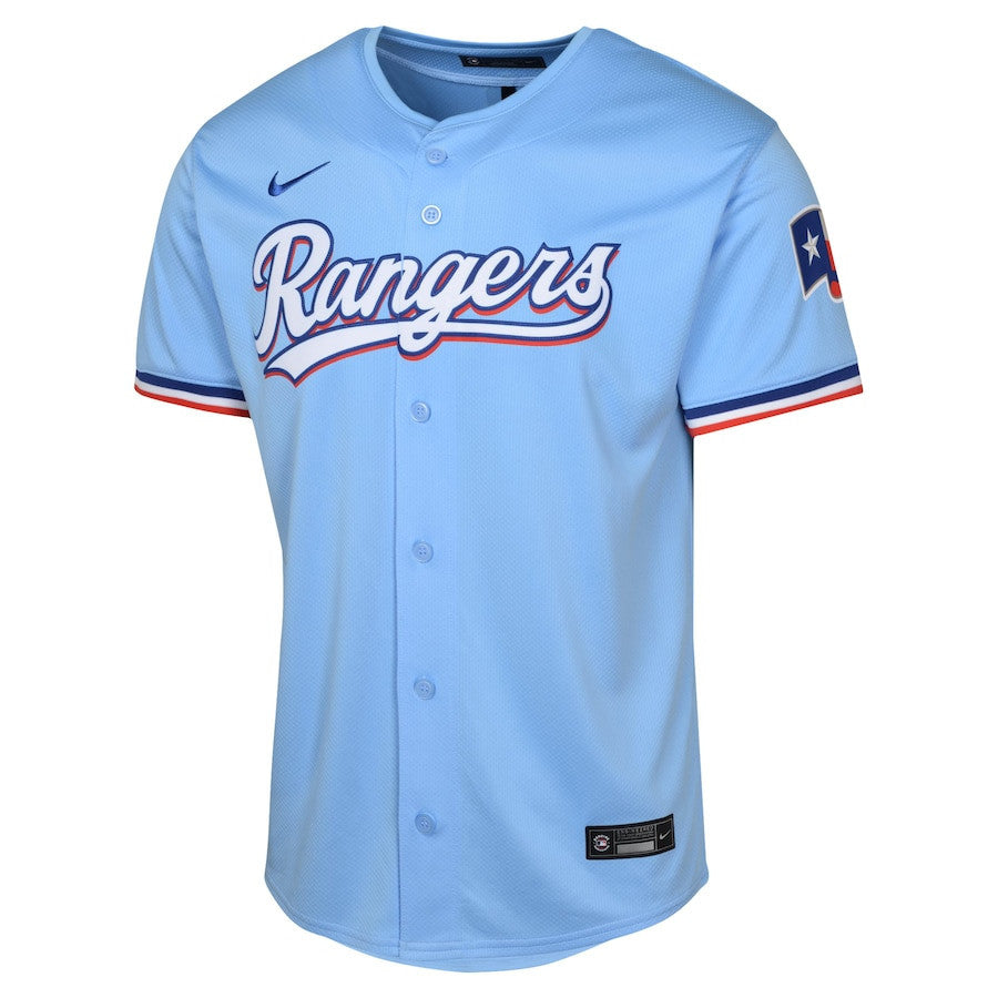 Texas Rangers Alternate Limited YOUTH Jersey - Light Blue