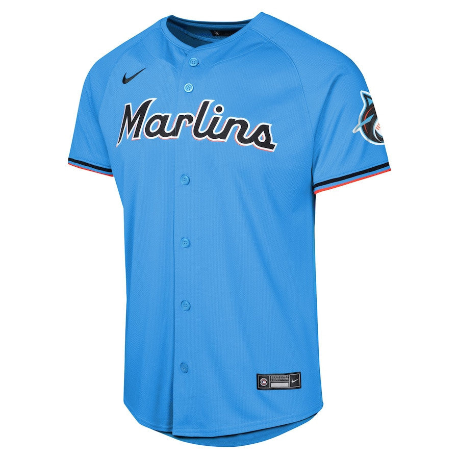 Miami Marlins Alternate Limited YOUTH Jersey - Blue