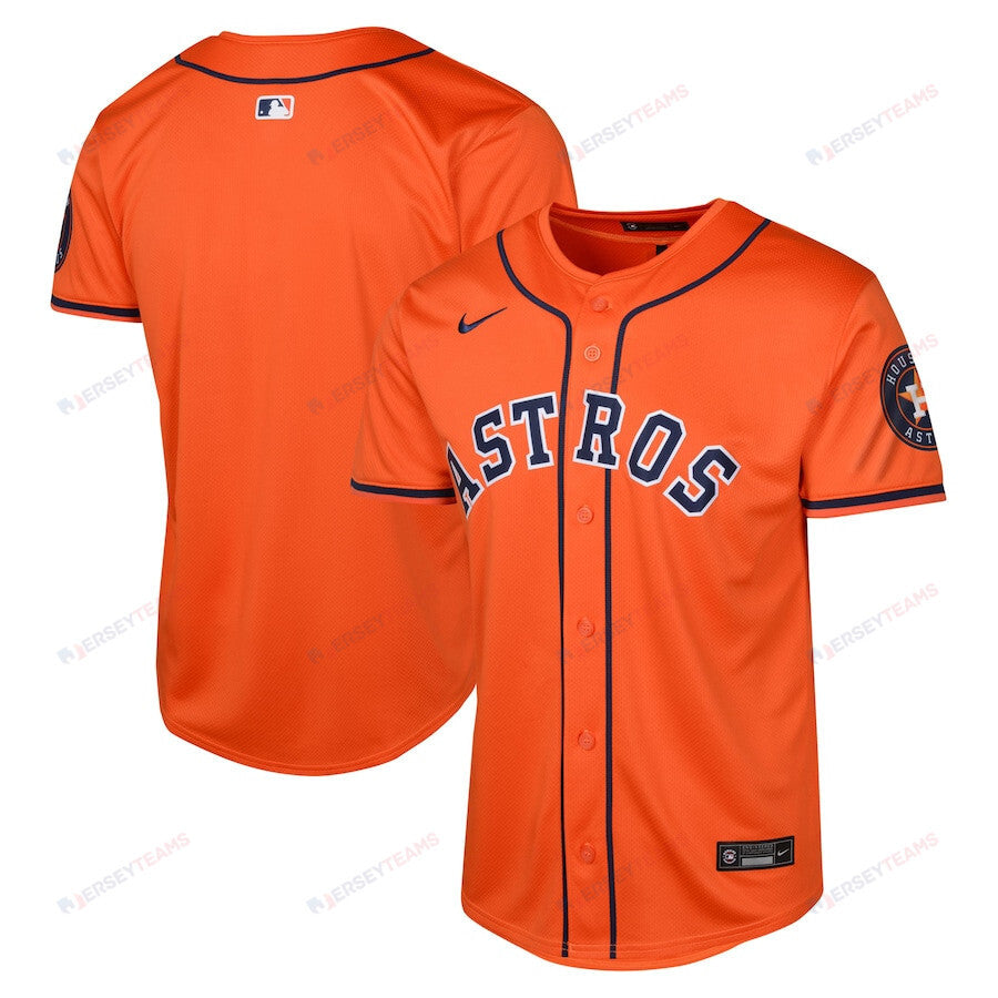 Houston Astros Alternate Limited YOUTH Jersey - Orange