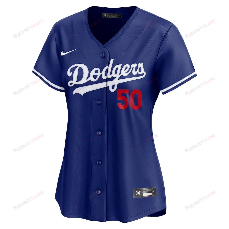 Mookie Betts 50 Los Angeles Dodgers Alternate Limited Women Jersey - Royal