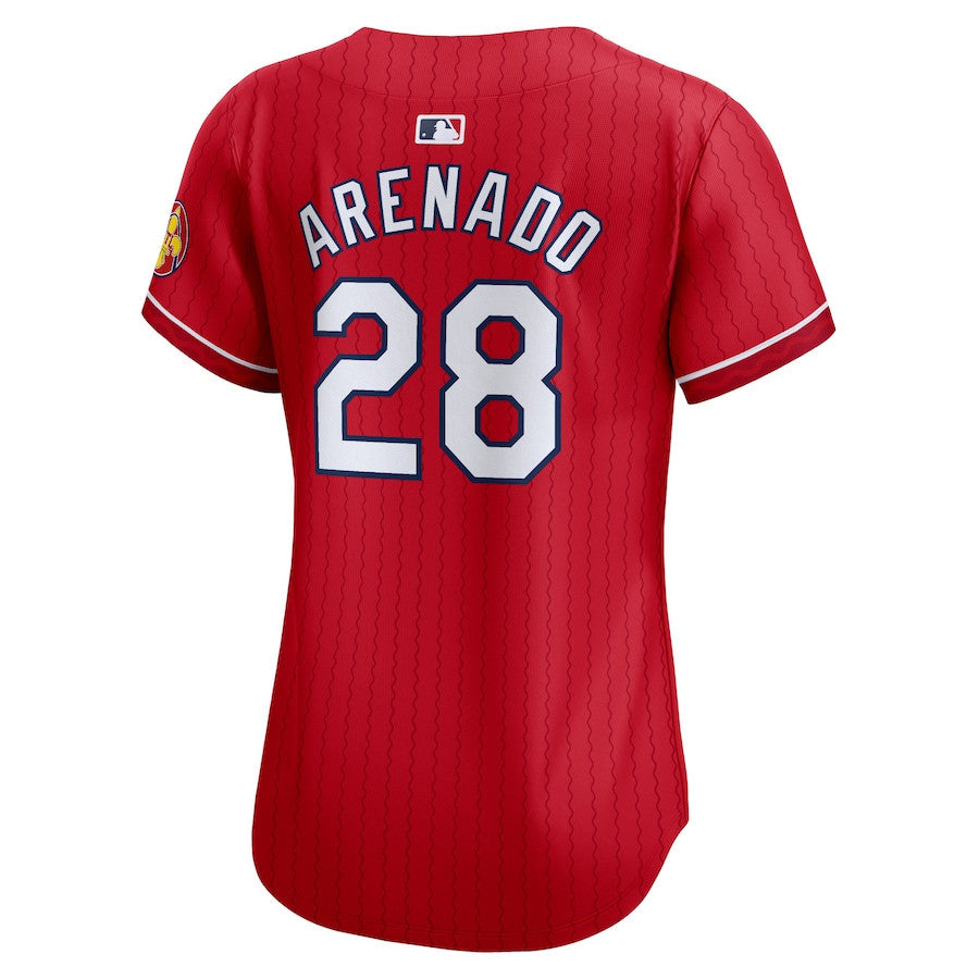 Nolan Arenado 28 St. Louis Cardinals 2024 City Connect Limited Women Jersey - Red