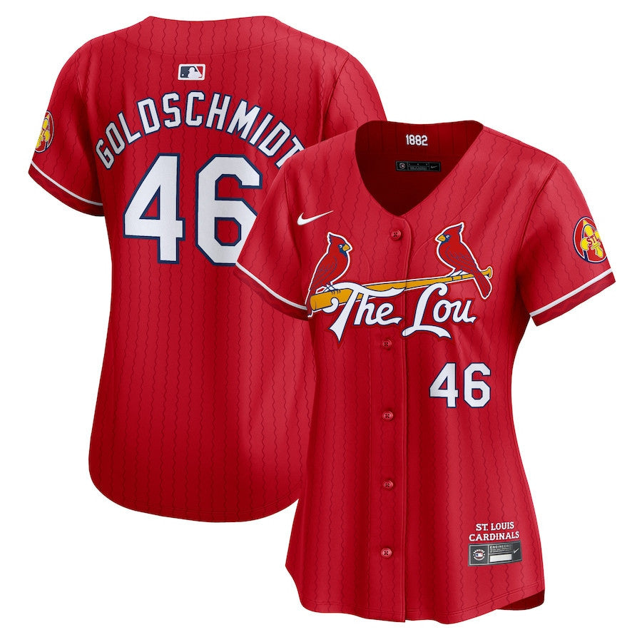 Paul Goldschmidt 46 St. Louis Cardinals 2024 City Connect Limited Women Jersey - Red