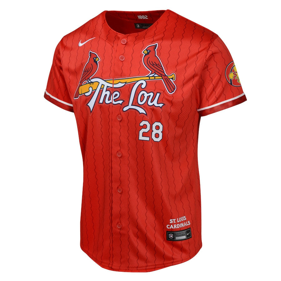 Nolan Arenado 28 St. Louis Cardinals 2024 City Connect Limited YOUTH Jersey - Red
