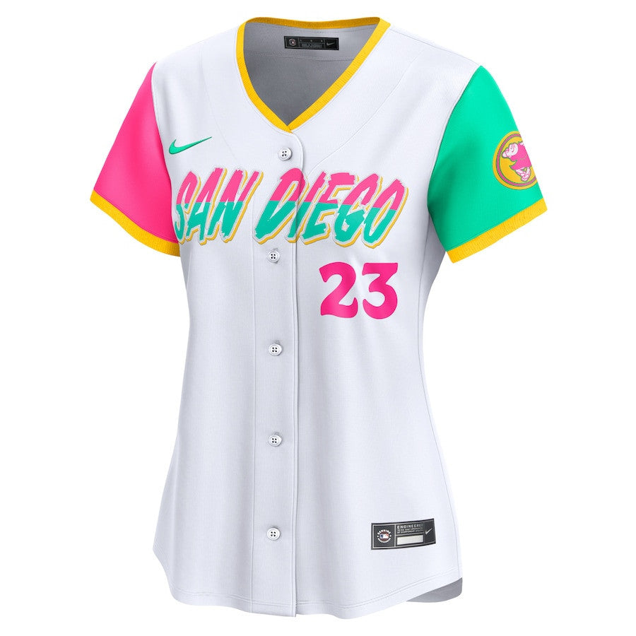 Fernando Tatis Jr. 23 San Diego Padres City Connect Limited Women Jersey - White