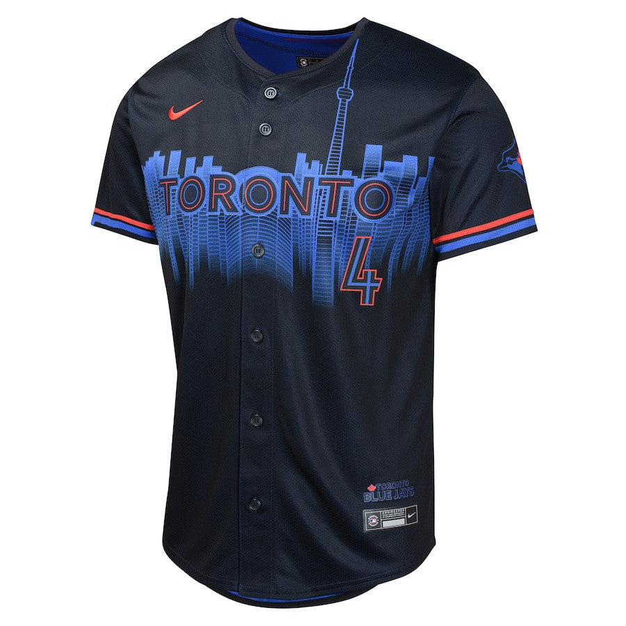 George Springer 4 Toronto Blue Jays 2024 City Connect Limited YOUTH Jersey - Navy