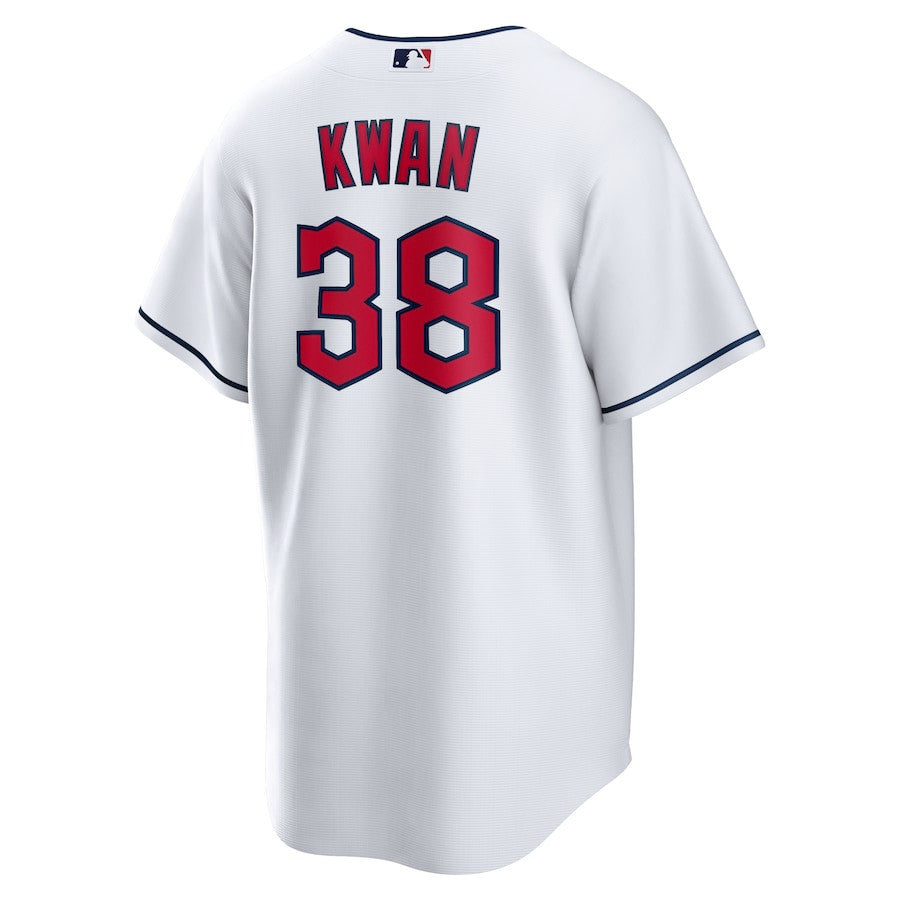 Steven Kwan 38 Cleveland Guardians Home Men Jersey - White