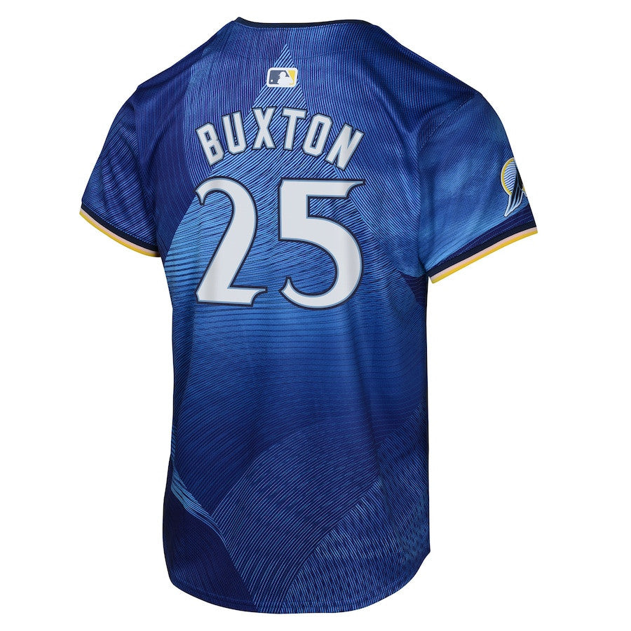 Byron Buxton 25 Minnesota Twins 2024 City Connect Limited YOUTH Jersey - Royal