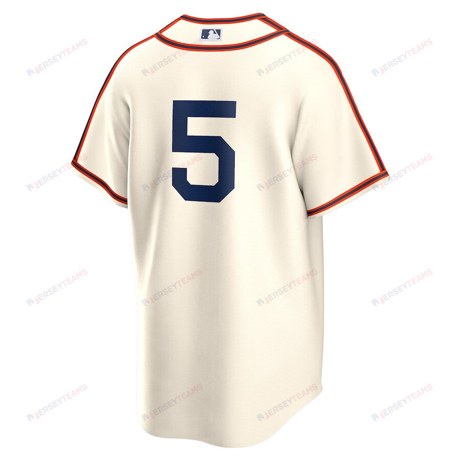 Mike Yastrzemski 5 San Francisco Giants 2024 Rickwood Classic Player Men Jersey - Cream