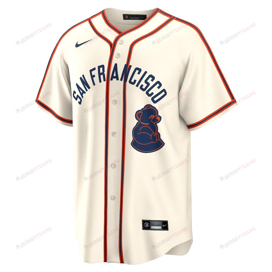 Mike Yastrzemski 5 San Francisco Giants 2024 Rickwood Classic Player Men Jersey - Cream
