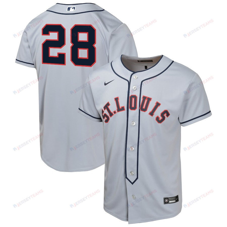 Nolan Arenado 28 St. Louis Cardinals 2024 Rickwood Classic Limited Player YOUTH Jersey - Gray