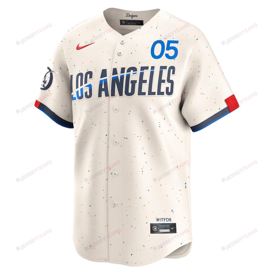 Freddie Freeman 5 Los Angeles Dodgers 2024 City Connect Limited Men Jersey - Cream