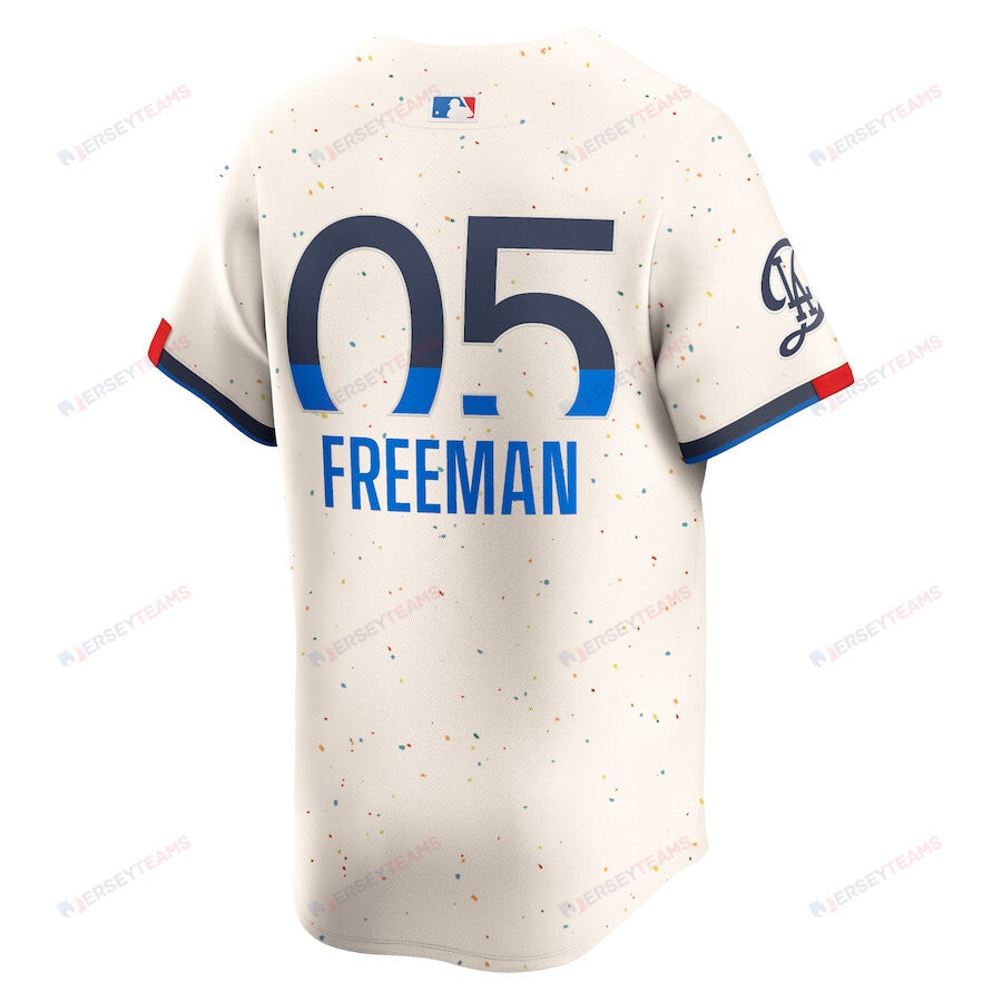 Freddie Freeman 5 Los Angeles Dodgers 2024 City Connect Limited Men Jersey - Cream