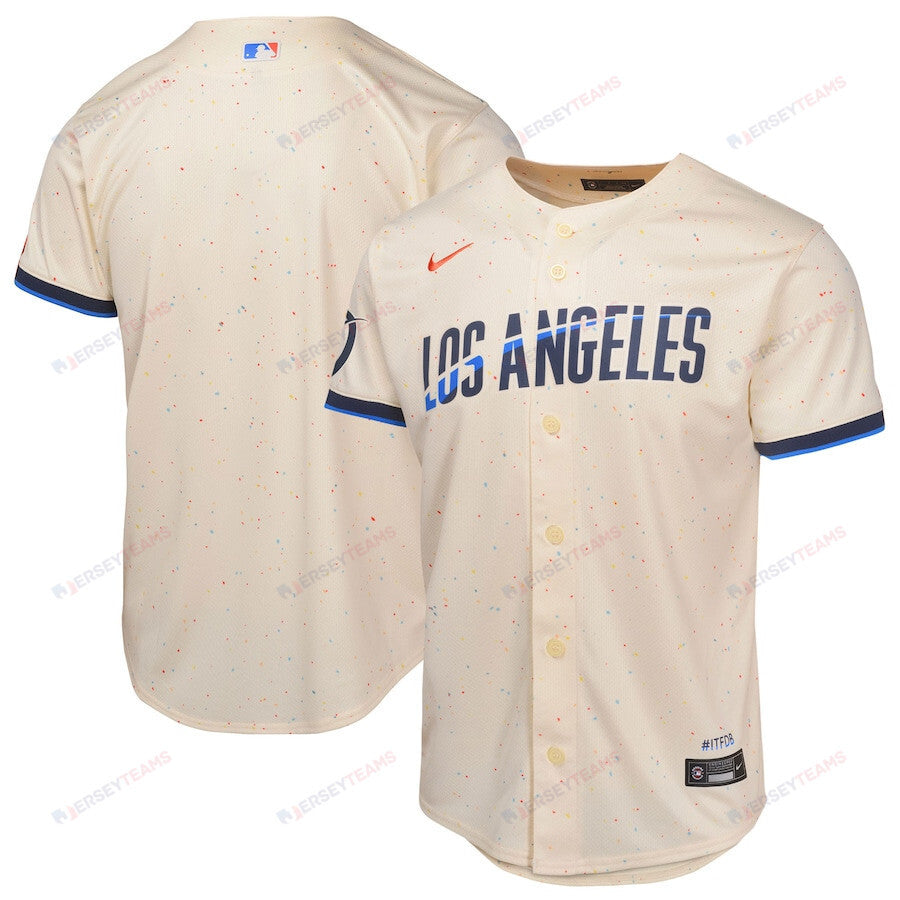 Los Angeles Dodgers 2024 City Connect Limited Youth Jersey - Cream