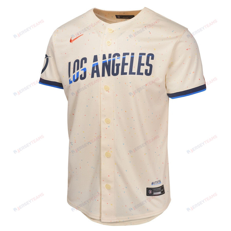 Los Angeles Dodgers 2024 City Connect Limited Youth Jersey - Cream