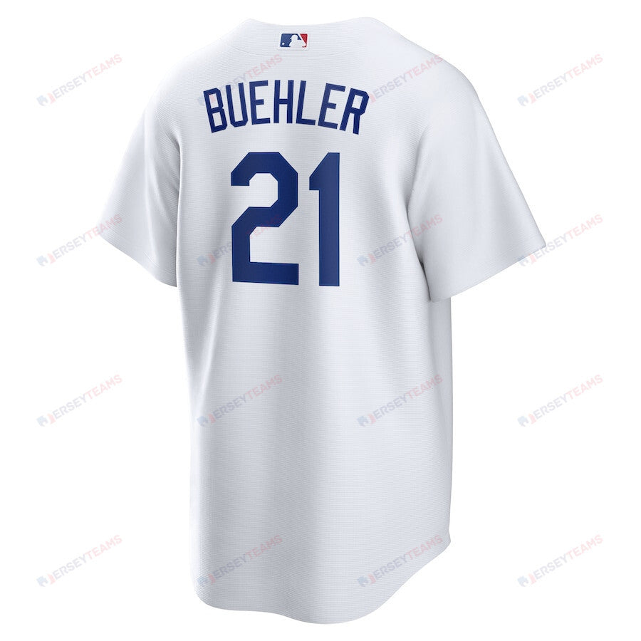 Walker Buehler 21 Los Angeles Dodgers Home Men Player Jersey - White