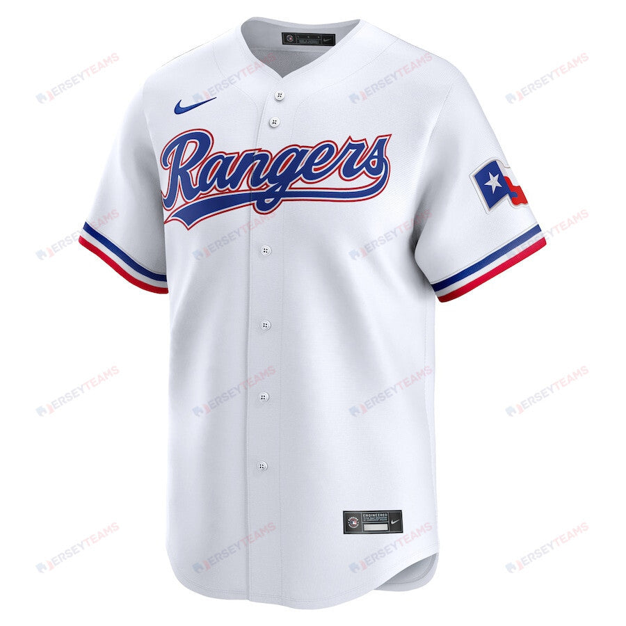 Kumar Rocker 80 Texas Rangers Home Limited Player Men Jersey - White