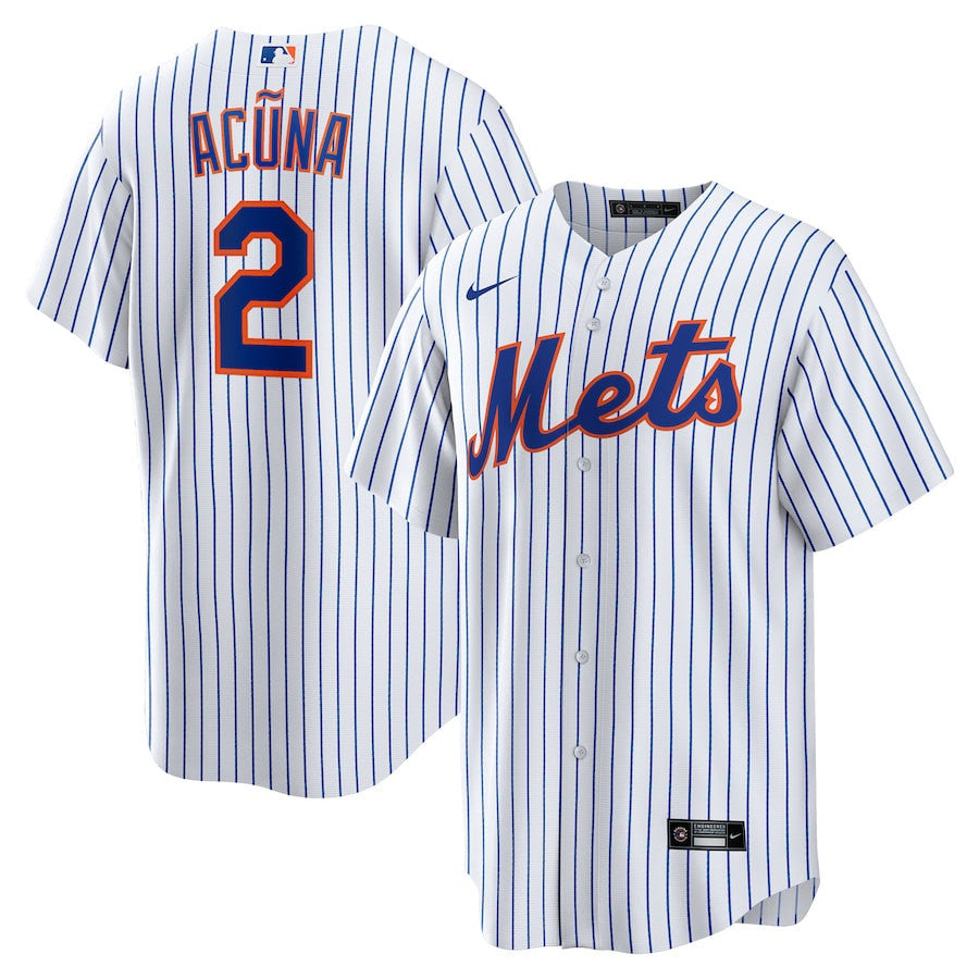 Luisangel Acuña 2 New York Mets Home Player Men Jersey - White