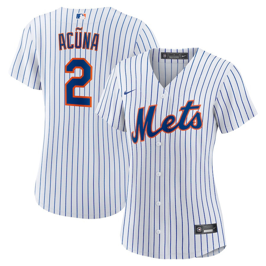 Luisangel Acuña 2 New York Mets Home Player Women Jersey - White