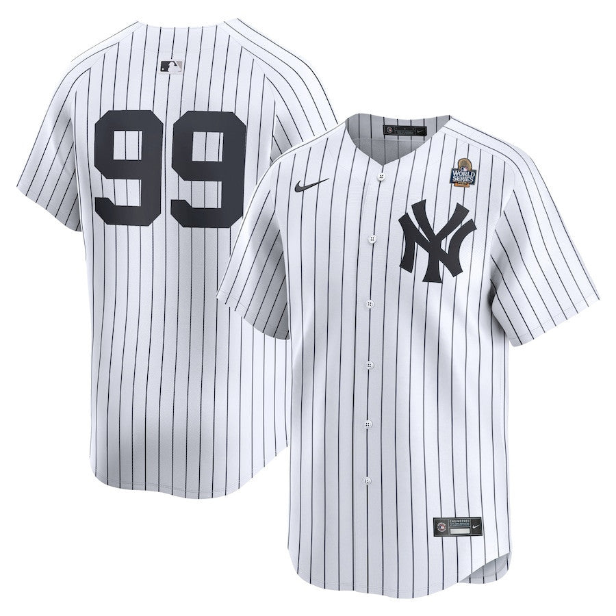 Aaron Judge 99 New York Yankees 2024 World Series Home Limited Men Jersey - White