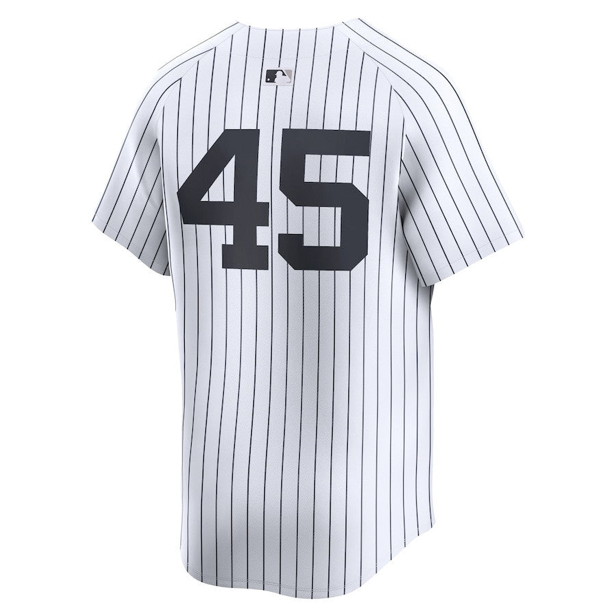 Gerrit Cole 45 New York Yankees 2024 World Series Home Limited Men Jersey - White