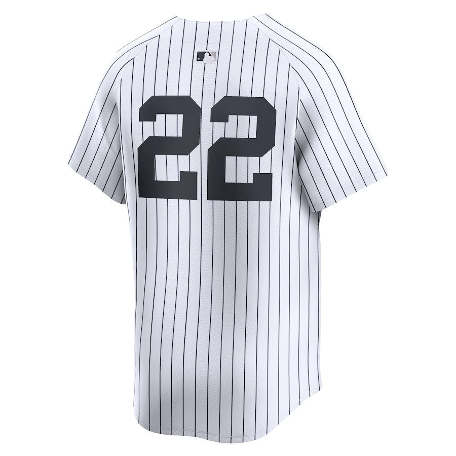 Juan Soto 22 New York Yankees 2024 World Series Home Limited Men Jersey - White