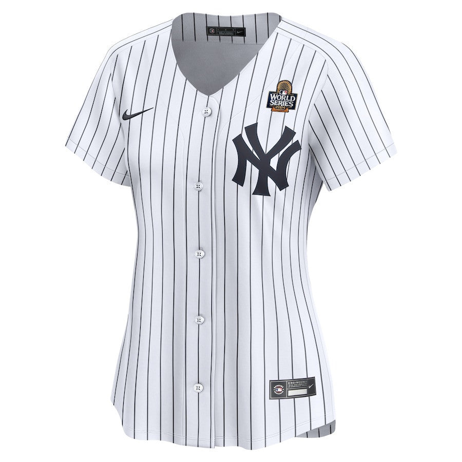 New York Yankees Women's 2024 World Series Home Custom Limited Jersey - White
