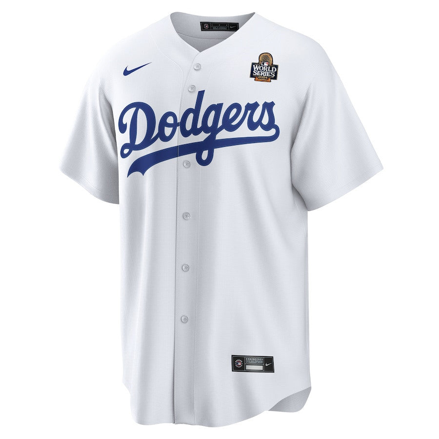 Los Angeles Dodgers 2024 World Series Home Custom Men Jersey - White
