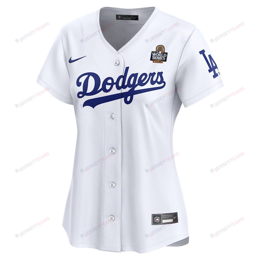Los Angeles Dodgers Women's 2024 World Series Home Limited Jersey - White