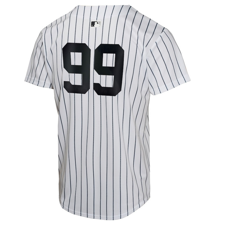 Aaron Judge 99 New York Yankees 2024 World Series Home Game Player YOUTH Jersey - White