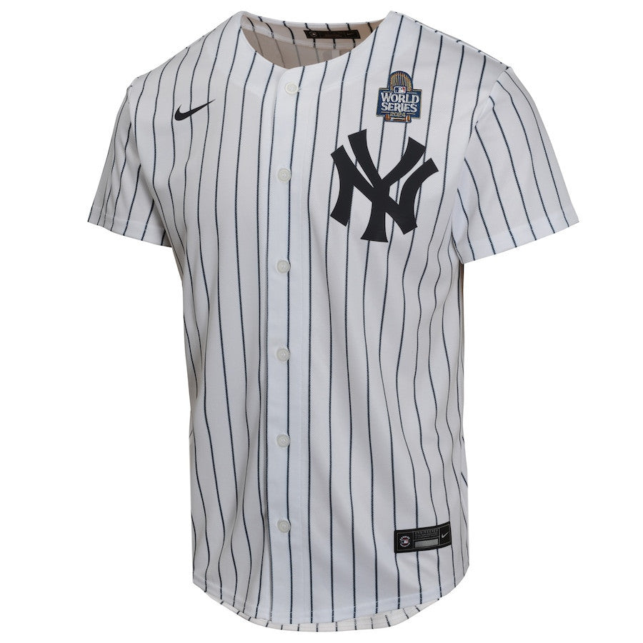 Juan Soto 22 New York Yankees 2024 World Series Home Game Player YOUTH Jersey - White