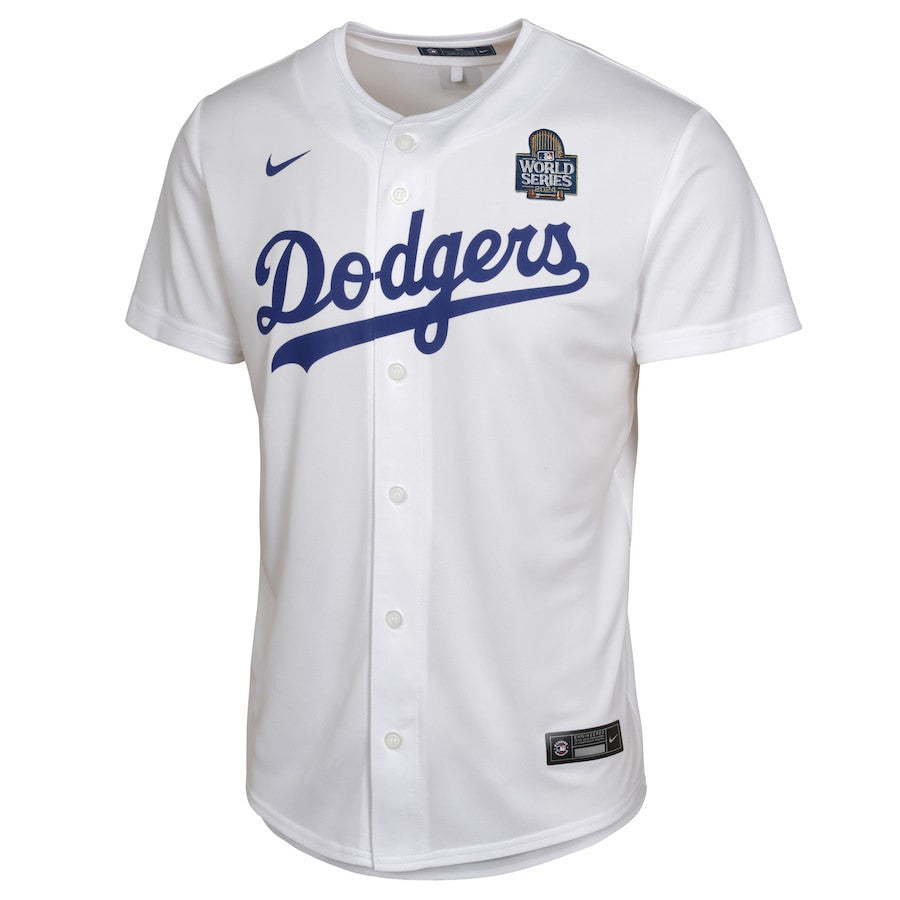 Mookie Betts 50 Los Angeles Dodgers 2024 World Series Game YOUTH Jersey - White
