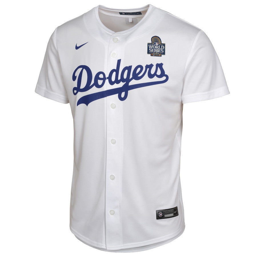 Shohei Ohtani 17 Los Angeles Dodgers 2024 World Series Game YOUTH Jersey - White