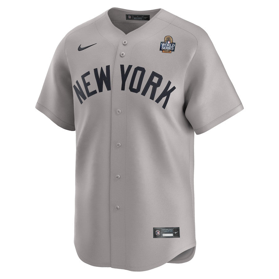 Aaron Judge 99 New York Yankees 2024 World Series Limited Player Men Jersey - Gray