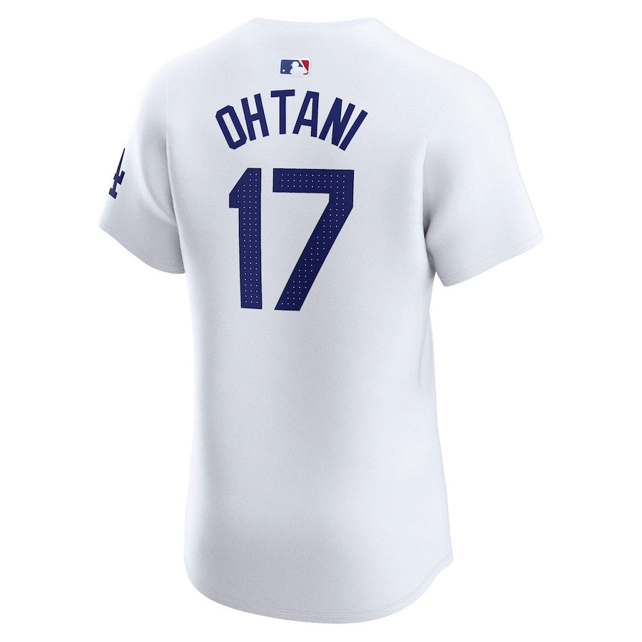 Shohei Ohtani 17 Los Angeles Dodgers 2024 World Series Home Elite Player Men Jersey - White