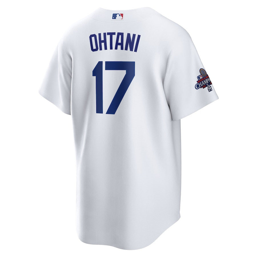 Shohei Ohtani 17 Los Angeles Dodgers 2024 World Series Champions Home Men Player Jersey - White