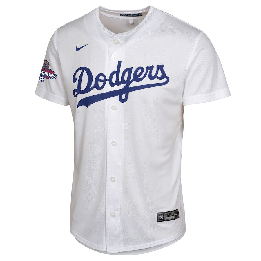 Shohei Ohtani 17 Los Angeles Dodgers 2024 World Series Champions Home Game Player YOUTH Jersey - White