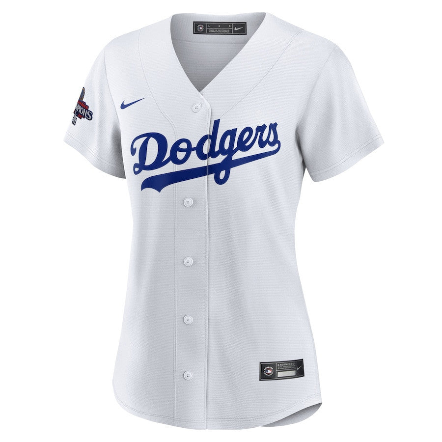 Clayton Kershaw 22 Los Angeles Dodgers Women's 2024 World Series Champions Home Player Jersey - White
