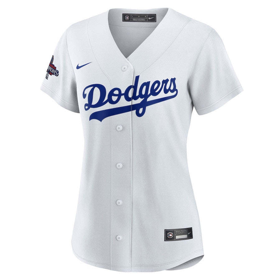 Shohei Ohtani 17 Los Angeles Dodgers Women's 2024 World Series Champions Home Japanese Characters Player Jersey - White