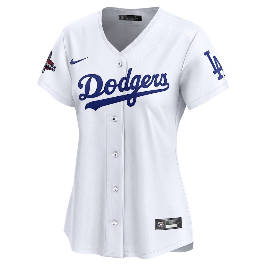 Los Angeles Dodgers Women's 2024 World Series Champions Home Limited Jersey - White