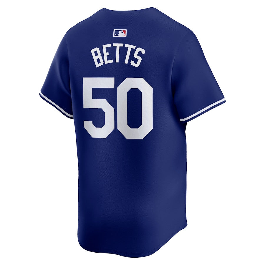 Mookie Betts 50 Los Angeles Dodgers 2024 World Series Home Limited Player Men Jersey - Royal