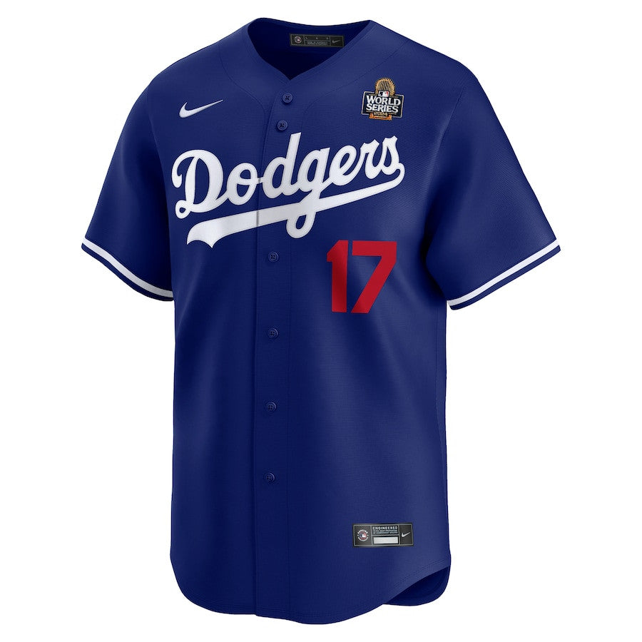 Shohei Ohtani 17 Los Angeles Dodgers 2024 World Series Home Limited Player Men Jersey - Royal